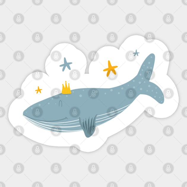 Whale Sticker by гредадаа